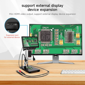 DM21 7-Inch Digital Microscope With Multimeter