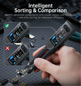 FNIRSI LCR-ST2 100K LCR ESR Meter 2-in-1 Digital Tweezers